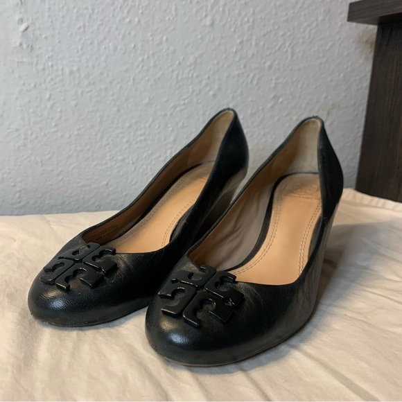Tory Burch Shoes - Tory Burch Black Wedges